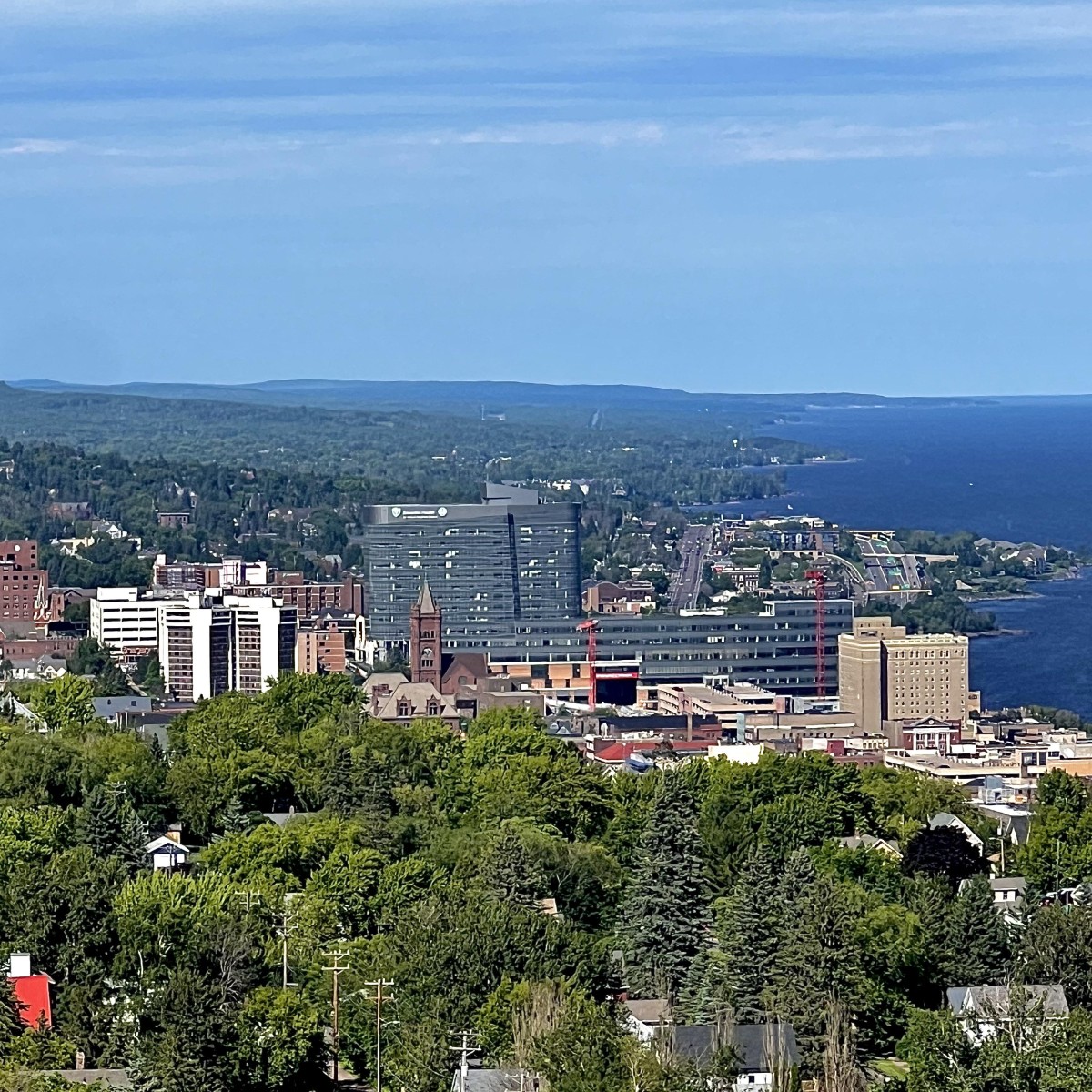 Aerial view of Duluth